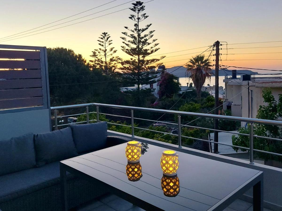 Aria Sea View, Chania Stalós Zewnętrze zdjęcie