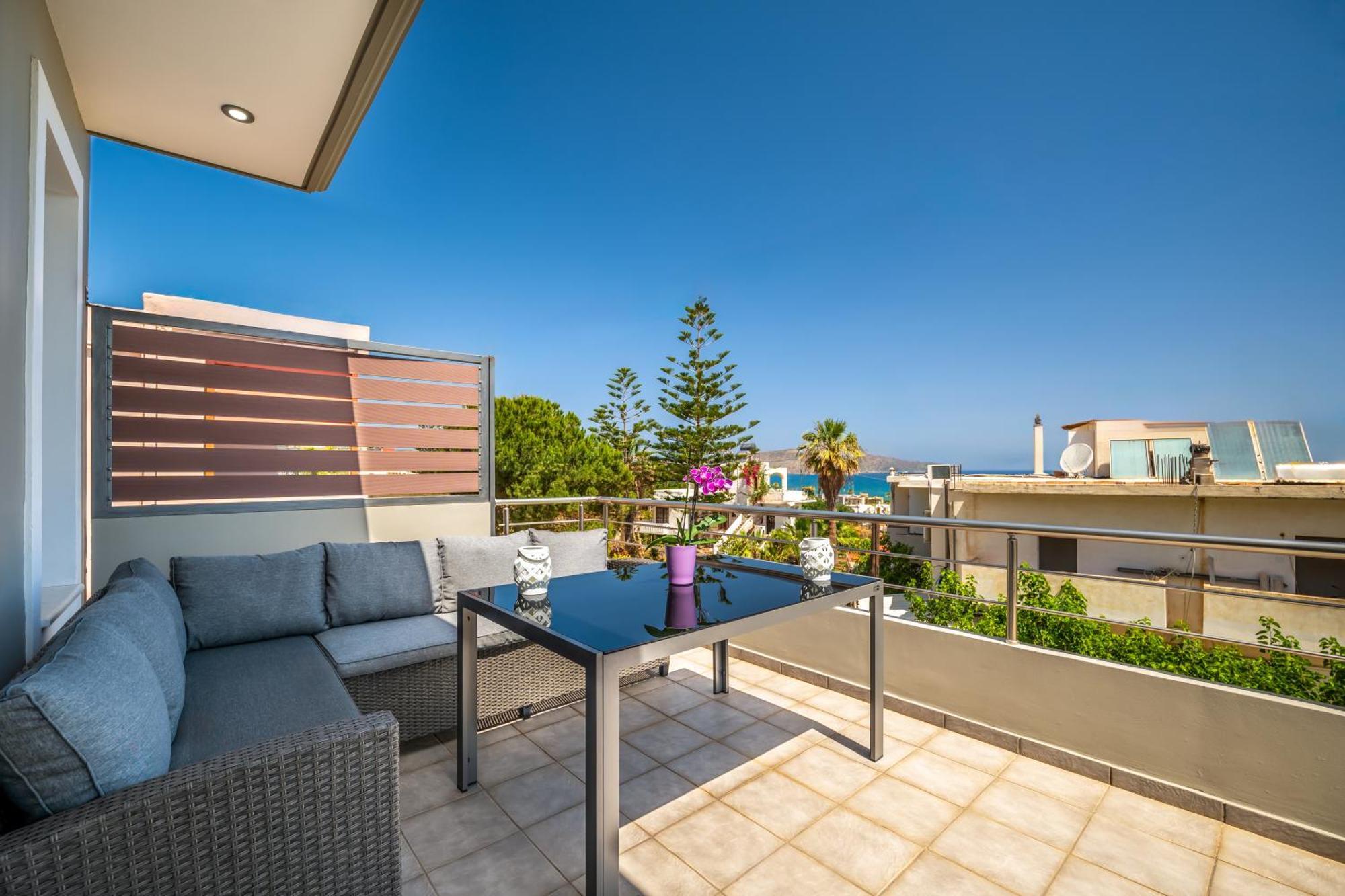 Aria Sea View, Chania Stalós Zewnętrze zdjęcie